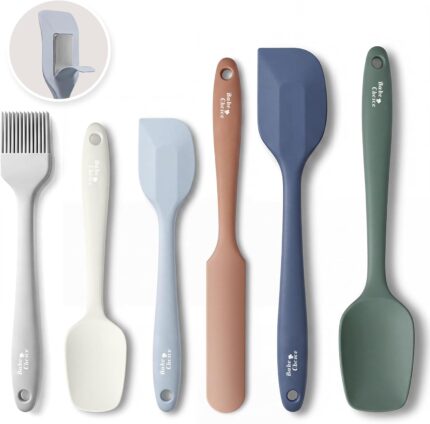 6-Piece Silicone Spatula Set with Steel Core