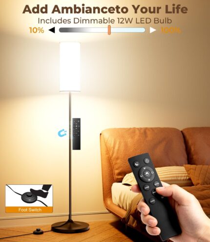 Dimmable LED Floor Lamp with Remote - detail 1