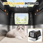 Extra-Large Stainless Steel Litter Box with Lid - detail 2