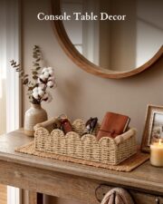 Scalloped Toilet Paper Storage Basket - detail 5