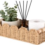 Scalloped Toilet Paper Storage Basket