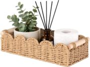 Scalloped Toilet Paper Storage Basket