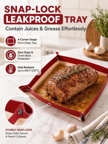 Silicone Baking Mat with Snap-Lock Edges - detail 1