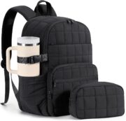 15.6" Quilted Travel Laptop Backpack