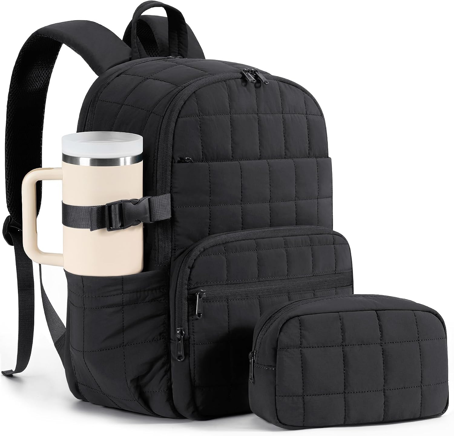 15.6" Quilted Travel Laptop Backpack