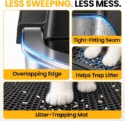 Extra-Large Stainless Steel Litter Box with Lid - detail 3
