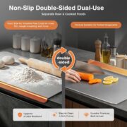 Pure Titanium Cutting Board, Double-Sided 16×12 in - detail 5