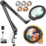 LED Magnifying Desk Lamp with Clamp