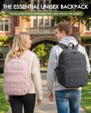 15.6" Quilted Travel Laptop Backpack - detail 5