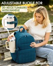 15.6" Quilted Travel Laptop Backpack - detail 4