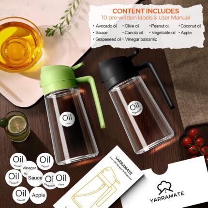 2-in-1 Glass Olive Oil Sprayer, 16 oz - detail 1