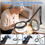 LED Magnifying Desk Lamp with Clamp - detail 2