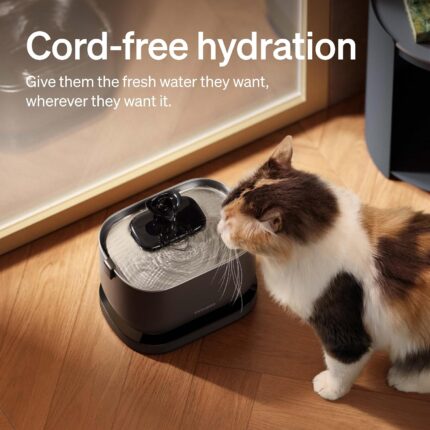 Cordless Stainless Steel Cat Water Fountain - detail 1