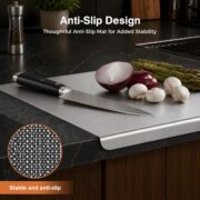 Pure Titanium Cutting Board, Double-Sided 16×12 in - detail 4