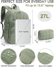 15.6" Quilted Travel Laptop Backpack - detail 1