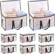 8-Pack Clear Heavy-Duty Moving Bags