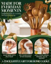7-Piece Acacia Wood Utensil Set - detail 5