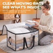 8-Pack Clear Heavy-Duty Moving Bags - detail 1