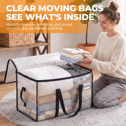 8-Pack Clear Heavy-Duty Moving Bags - detail 1