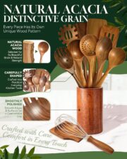 7-Piece Acacia Wood Utensil Set - detail 2
